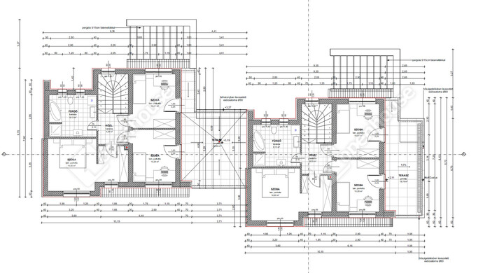 1. kép | Emeleti alaprajz | Eladó Családi ház, Budapest XVI. Ker. (#179041)