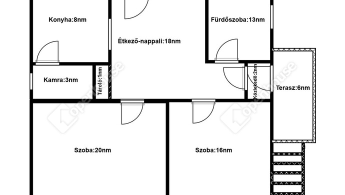 3. kép | Alaprajz | Eladó Családi ház, Kaposvár (#180757)