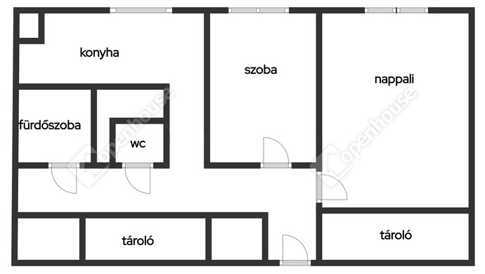 0. kép | Tájékoztató jellegű alaprajz ! | Eladó Társasházi lakás, Székesfehérvár (#179249)