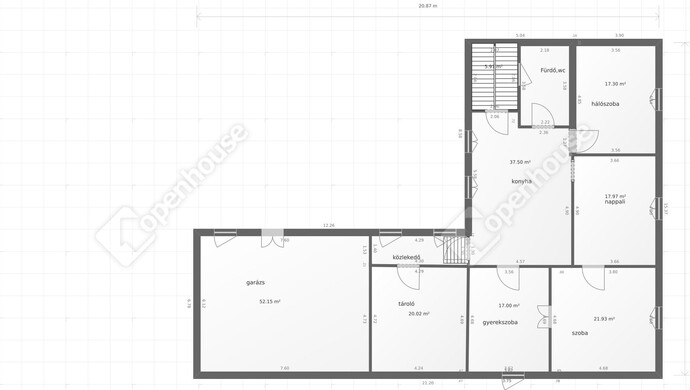 0. kép | Tájékoztató jellegű alaprajz | Eladó Családi ház, Úrhida (#178181)