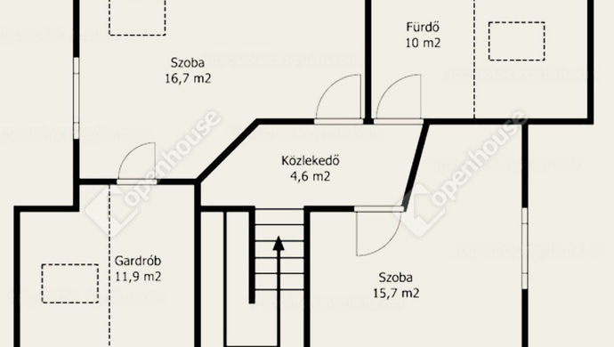 1. kép | Emelet alaprajz | Eladó Családi ház, Siófok (#167517)