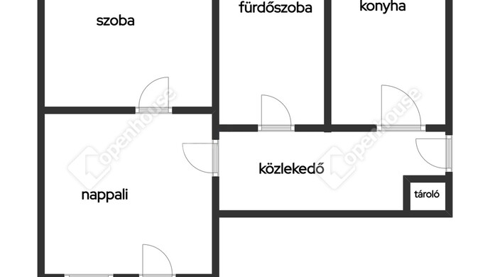 0. kép | Tájékoztató jellegű alaprajz | Eladó Társasházi lakás, Székesfehérvár (#181305)