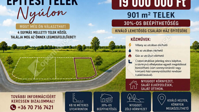 0. kép | Eladó Telek, Nyúl (#182700)