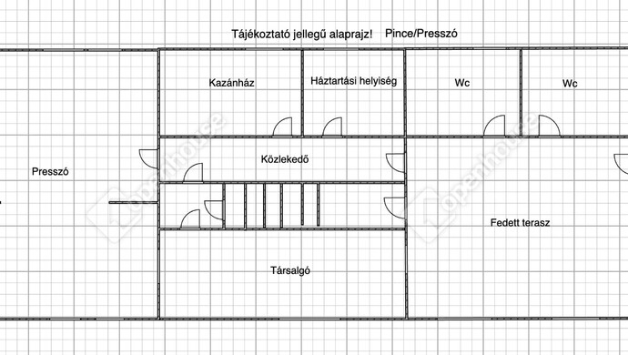 2. kép | Presszó szuterén alaprajz | Eladó Családi ház, Zalaszentiván (#180330)