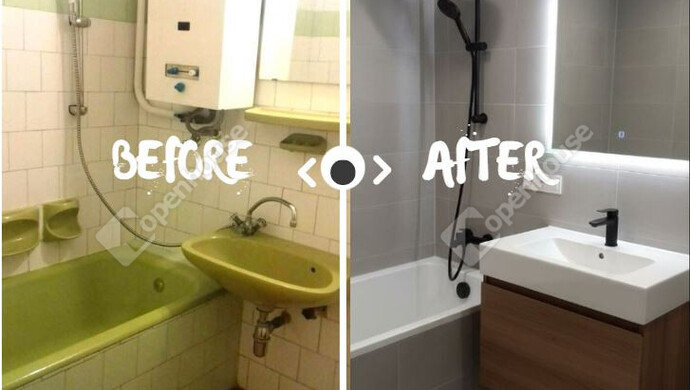 1. kép | Fürdőszoba felújítási látványterve | Eladó Társasházi lakás, Szeged (#180855)