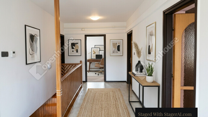 7. kép | látványterv az emeleti közlekedőről | Eladó Ikerház, Szeged (#179297)