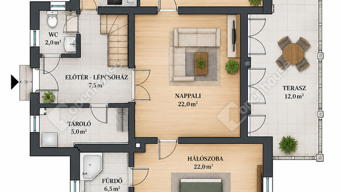 0. kép | családi ház alaprajz 1 | Eladó Családi ház, Eger (#183839)