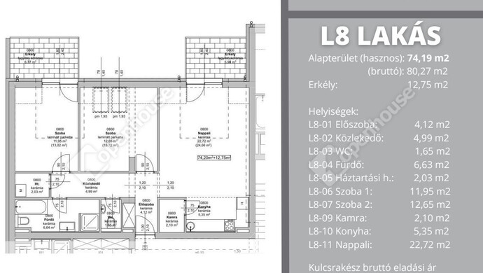 4. kép | Eladó Társasházi lakás, Szeged (#182247)