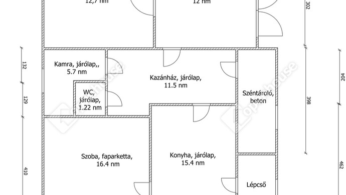 20. kép | Földszinti alaprajz | Eladó Családi ház, Ajka (#181732)