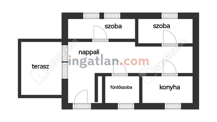 0. kép | Tájékoztató jellegű alaprajz | Eladó Családi ház, Velence (#176787)
