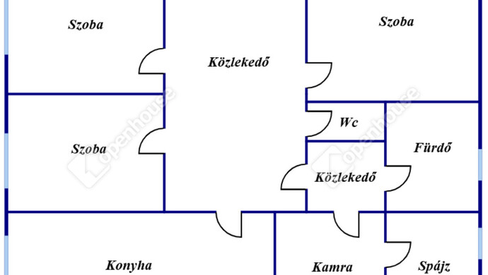 3. kép | sematikus alaprajz  | Eladó Családi ház, Csehi (#178465)