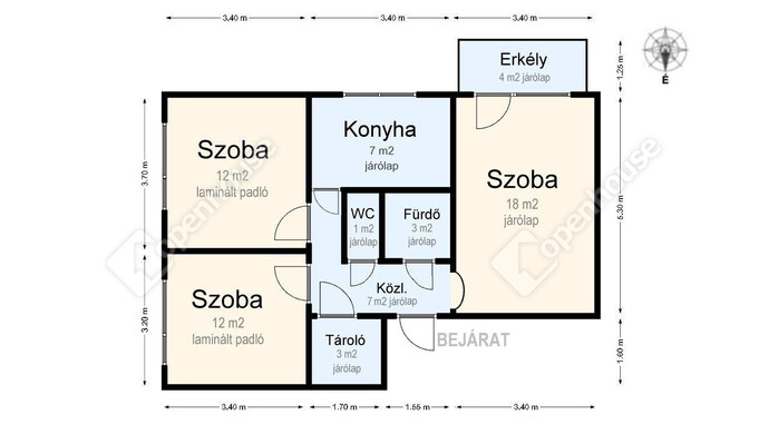 2. kép | Eladó Társasházi lakás, Miskolc (#180358)