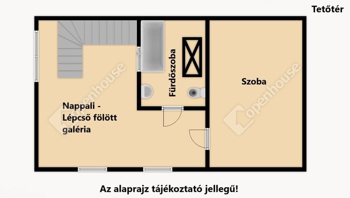 1. kép | Az alaprajz tájékoztató jellegű! | Eladó Családi ház, Veszprém (#158092)
