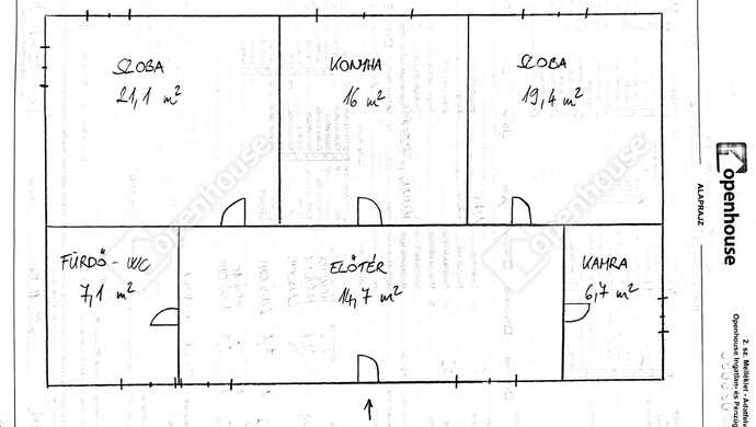 0. kép | Alaprajz | Eladó Családi ház, Nyúl (#178303)
