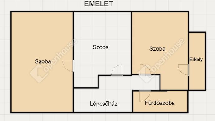7. kép | Alaprajz emelet | Eladó Családi ház, Siófok (#167537)