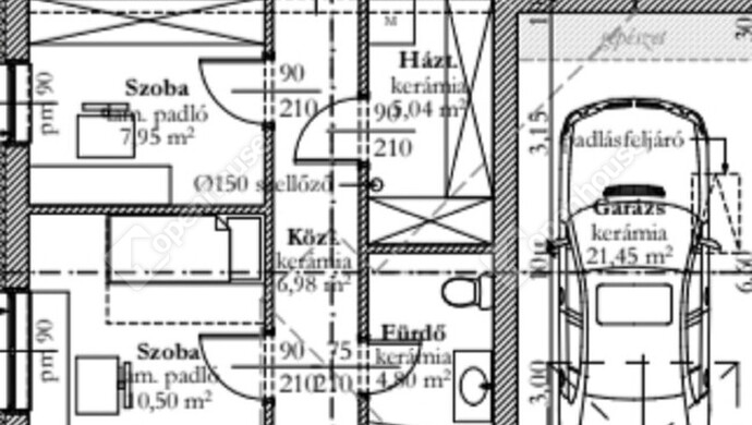0. kép | Bal oldali ikerház | Eladó Ikerház, Debrecen (#179304)