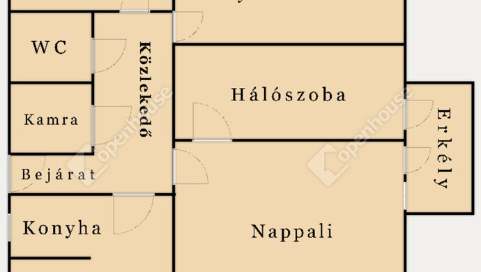 0. kép | Alaprajz | Eladó Társasházi lakás, Csorna (#183541)