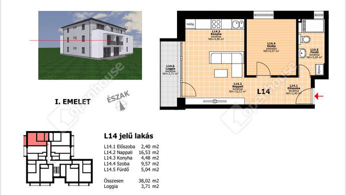 0. kép | Eladó Társasházi lakás, Hegyeshalom (#177453)