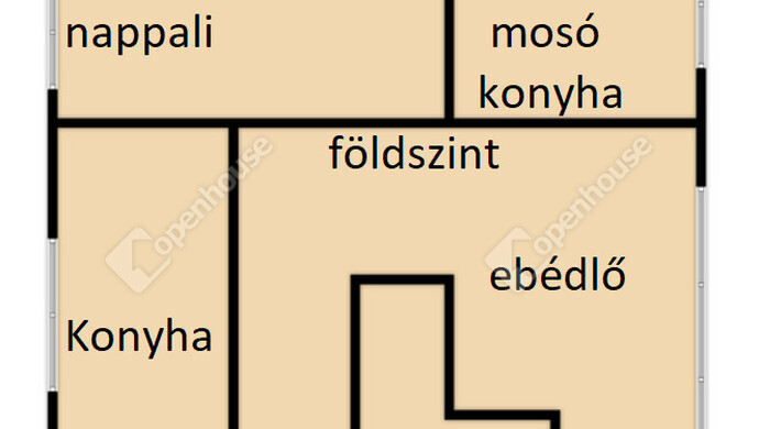 1. kép | földszinti alaprajz | Eladó Családi ház, Győr (#179599)