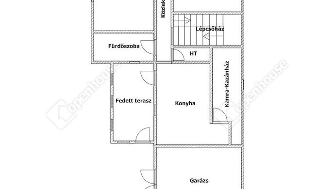 0. kép | földszinti alaprajz | Eladó Családi ház, Cserkeszőlő (#173089)