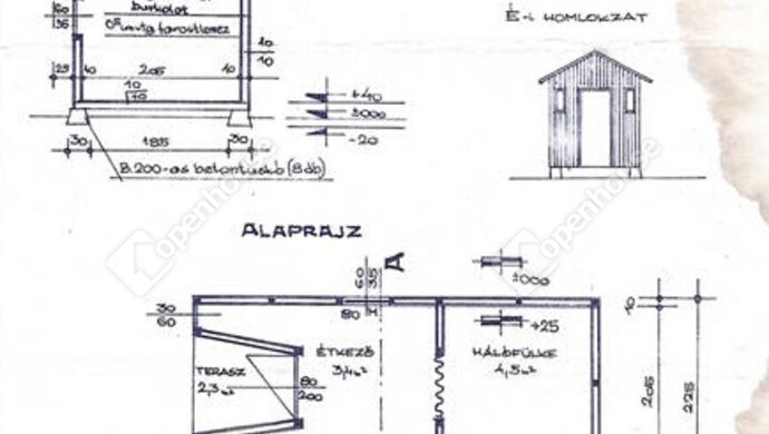 4. kép | Alaprajz | Eladó Nyaraló, Csokonyavisonta (#174980)