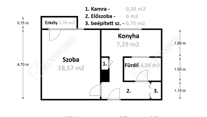 2. kép | Eladó Társasházi lakás, Miskolc (#180071)