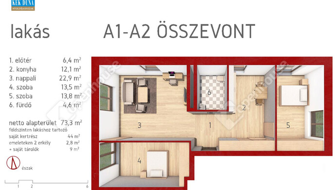 1. kép | Eladó Társasházi lakás, Sződliget (#174516)