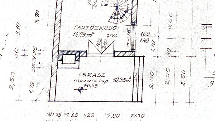0. kép | Alaprajz alsószint | Eladó Családi ház, Szeged (#179659)