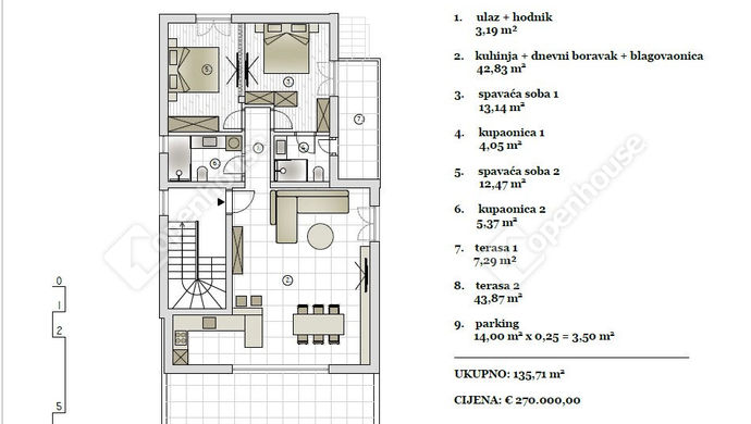 9. kép | Eladó Társasházi lakás, Vodice (#169728)