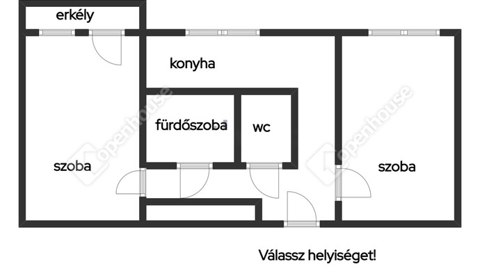 0. kép | Tájékoztató jellegű alaprajz | Eladó Társasházi lakás, Székesfehérvár (#180758)