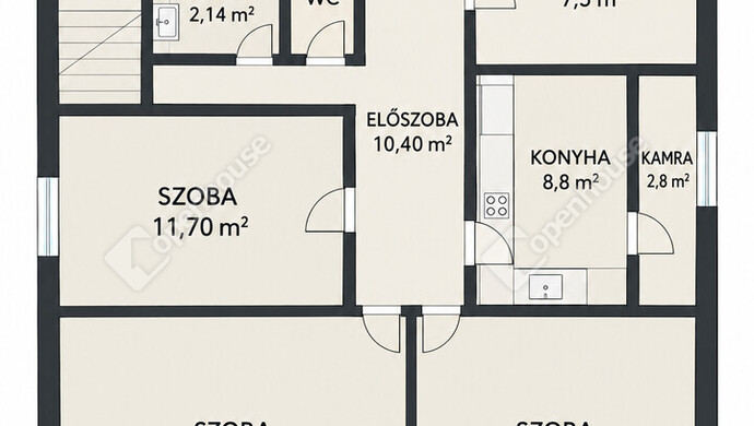 0. kép | Alaprajz emelet | Eladó Családi ház, Kaposvár (#184222)