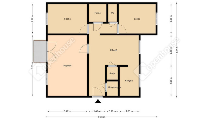 0. kép | Kiadó Társasházi lakás, Debrecen (#181012)