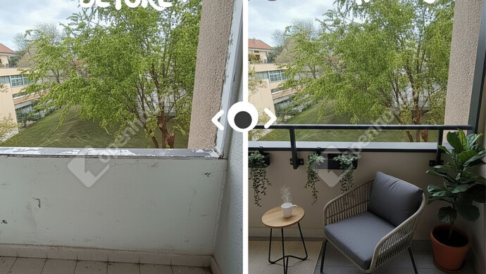 5. kép | Erkély felújítási látványterve | Eladó Társasházi lakás, Szeged (#180855)