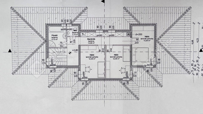 1. kép | alaprajz emelet | Eladó Családi ház, Magyaralmás (#165786)