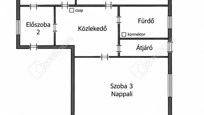 0. kép | Tájékoztató jellegű alaprajz | Eladó Családi ház, Székesfehérvár (#184110)