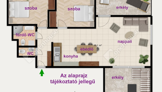 1. kép | Eladó Téglaépítésű lakás, Siófok (#180959)
